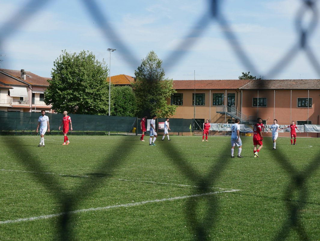 Zespół sportowców trenujący razem